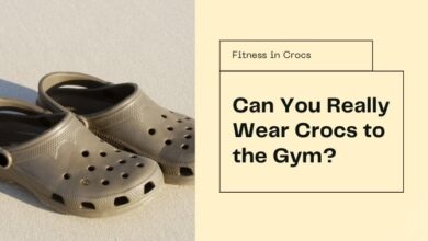 crocs in the gym